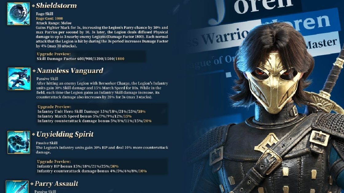 Joren Talent Tree Build and Guide Call of Dragons